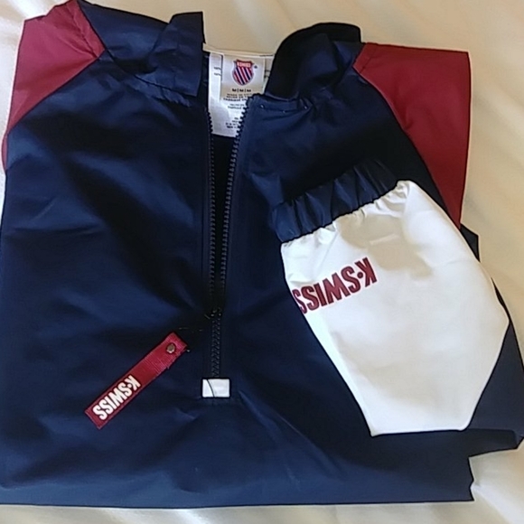 K-SWISS MY BLOCK WATER RESISTANT WINDBREAKER NWT - Picture 11 of 13